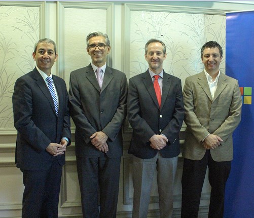 Pablo Moreno, Hugo Martorelli, Carlos Miranda Kosch y Mauricio Arriagada.