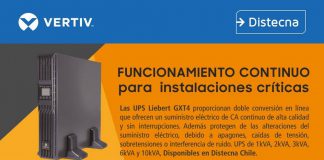 Distecna Chile anuncia nuevas ofertas en UPS Vertiv