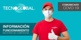 Tecnoglobal mantendrá en un 100% los despachos cuarentena