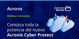 Licencias OnLine hará webinar de cómo ofrecer nuevos servicios con Acronis Cyber Protect