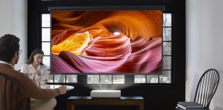 Samsung lanza proyector láser 4K de alcance ultracorto