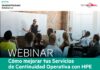 Tecnoglobal y HPE harán un webinar sobre Continuidad Operativa