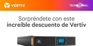 Tecnoglobal lidera las ofertas en sistemas UPSs Vertiv en mayo