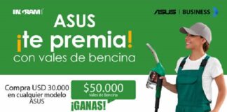Ingram Micro y ASUS premian con vales de bencina al canal