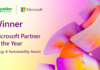Schneider Electric premiado como Socio del Año 2022 de Microsoft Energy & Sustainability