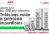 APC y Tecnoglobal destacan en el mercado con sus ofertas en equipos trifásicos