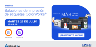 Demarka y Epson mostraran las soluciones de las impresoras ColorWorks