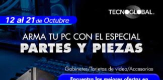 Tecnoglobal continúa con su semana especial de Partes y Piezas