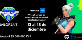 Hoy parte torneo gamer “pc Factory Master Play by Intel de Valorant”