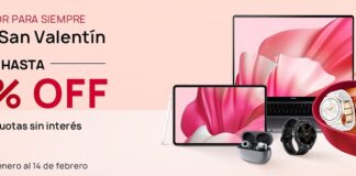 Huawei tiene grandes descuentos en productos para San Valentín