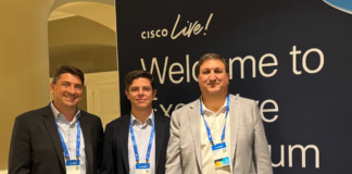 Cisco Live 2024: Los líderes regionales discuten la evolución de la IA De Derecha a Izquierda- Mariano O’kon, Líder de Arquitecturas - Ramón Viñals, líder de Ingeniería - Ghassan Dreibi, Líder de Seguridad