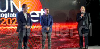 Tecnoglobal Sunset 2024 encendió motores para la última parte del año Tecnoglobal Sunset 2024. Al micrófono, Rodrigo Hermosilla, Gerente General
