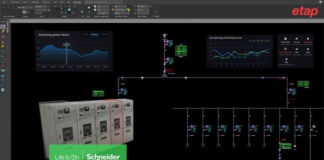 ETAP y Schneider Electric presentan el primer gemelo digital del mundo para mejorar la gestión energética de las fábricas de IA ETAP-Schneider Electric.