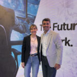 Shirley Romero, Consumer Sales Manager de AMD, y Martín Montes, General Manager de HP Chile.