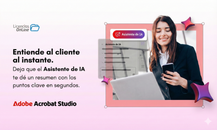 Licencias Online presentó Adobe Acrobat Studio como una herramienta de IA clave para potenciar el negocio del canal. Licencias Online presentó Adobe Acrobat Studio como una herramienta de IA clave para potenciar el negocio del canal.