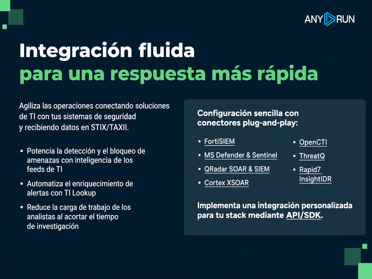 Any Run streamline operations.