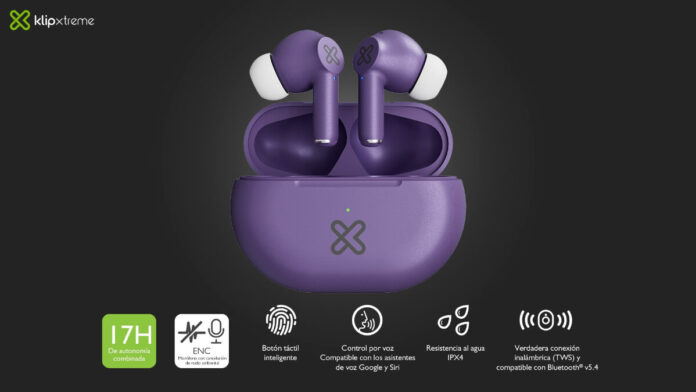 Klip Xtreme lanza en Chile sus nuevos audífonos TWS Buds-Fi con cancelación de ruido avanzada.