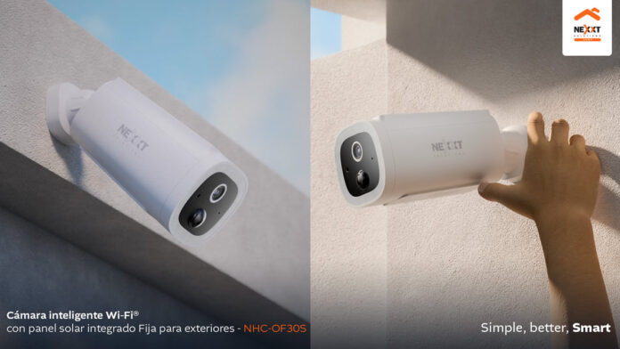 Nexxt Home presenta su nueva cámara de seguridad para exteriores con panel solar integrado