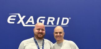 ExaGrid y Adistec consolidan su alianza estratégica en el Cono Sur Alejandro Wasserlauf, Territory Sales Manager para el Cono Sur; y Paulo Vendramini, Area Vice President Sales for Latin America, en ExaGrid.