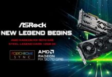 ASRock presentó su placa de video AMD Radeon RX 9070 GRE Steel Legend Dark 12GB OC AMD Radeon RX 9070 GRE Steel Legend Dark 12GB OC.