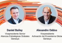 Genesys designa nuevos líderes para expandir su canal y potenciar la IA Daniel Bailey y Alexandre Oddos, de Genesys.